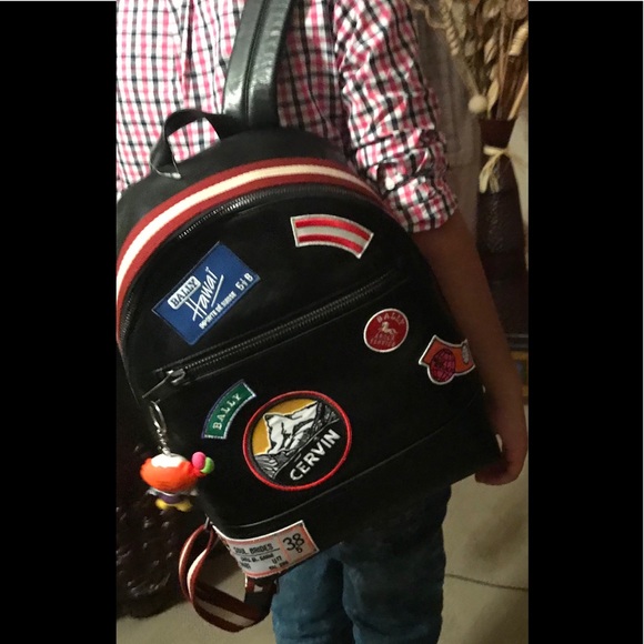 Bally backpack with patches - Picture 2 of 4